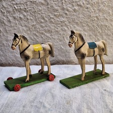 2 Antike Holzfiguren/