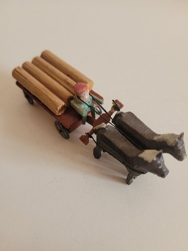 Antik pferde mit wagen cm - antik,