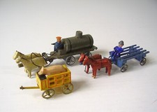 3 x Antike Miniaturen Kutschen