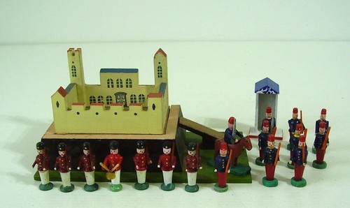 Antike seltene miniatur burg - miniatur,