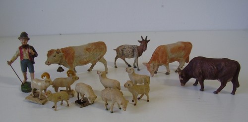Antike bauerhof masse tiere - bauerhof,