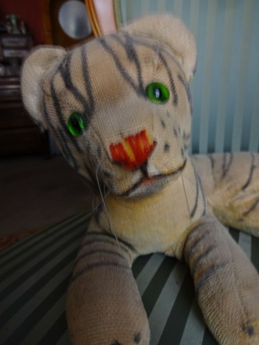 Stofftier tiger vor 1945 - stofftier,