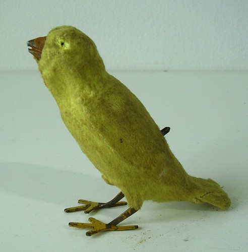 Antiker blech vogel mit - antiker,