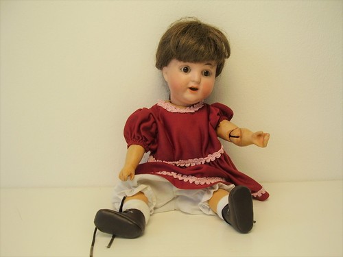 Antike porzellankopfpuppe - antike,