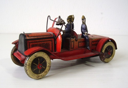 Antike blech feuerwehr vor - antike,